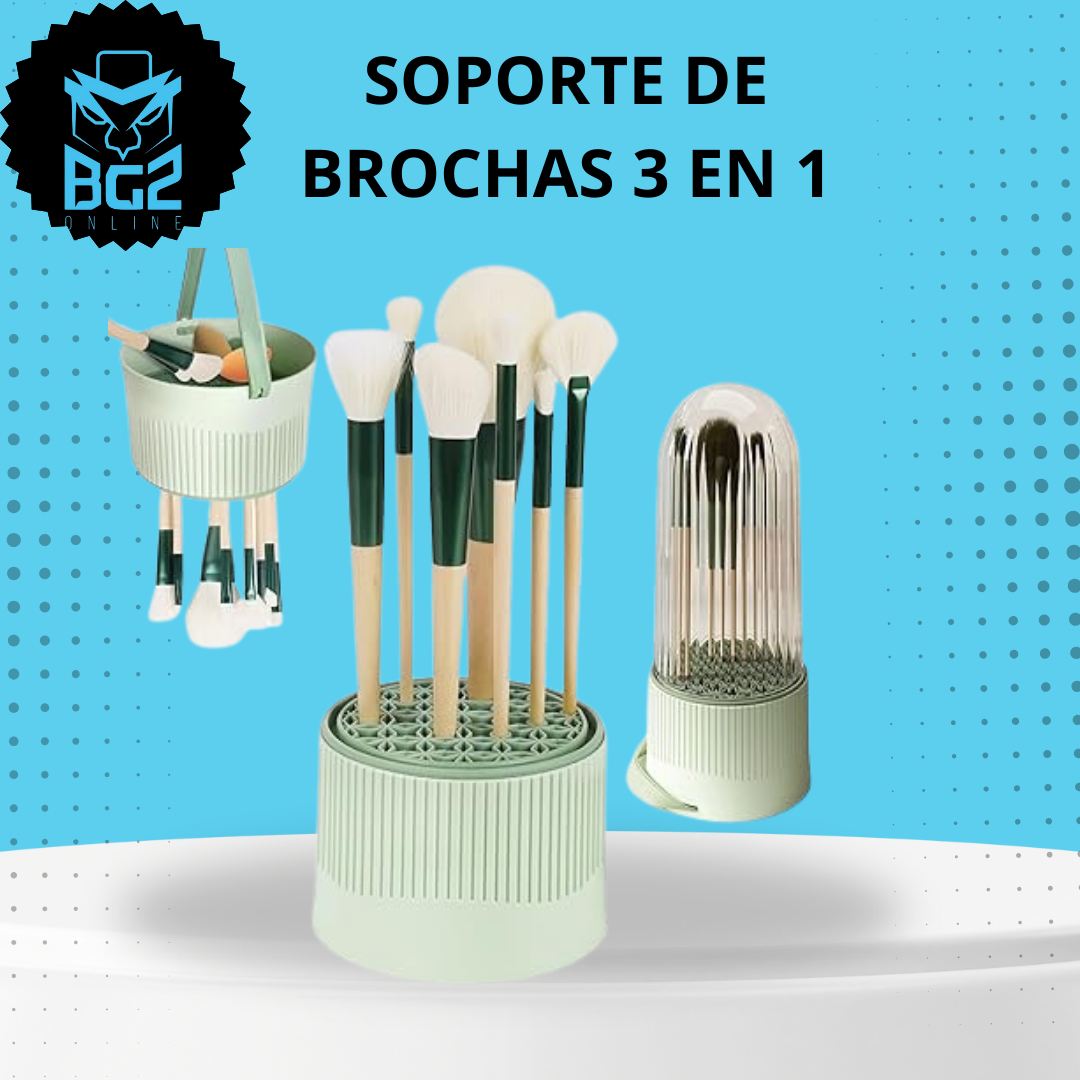 SOPORTE DE BROCHAS 3 EN 1